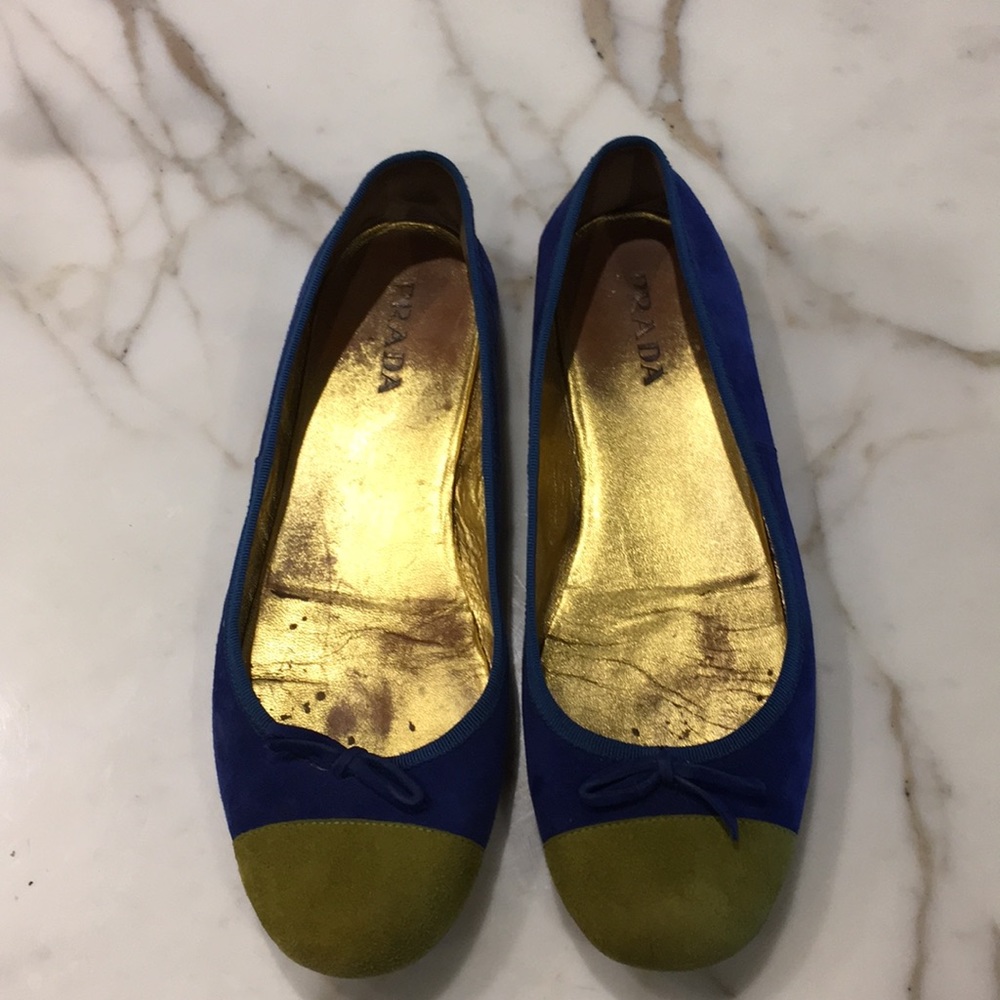 Prada flats authentic